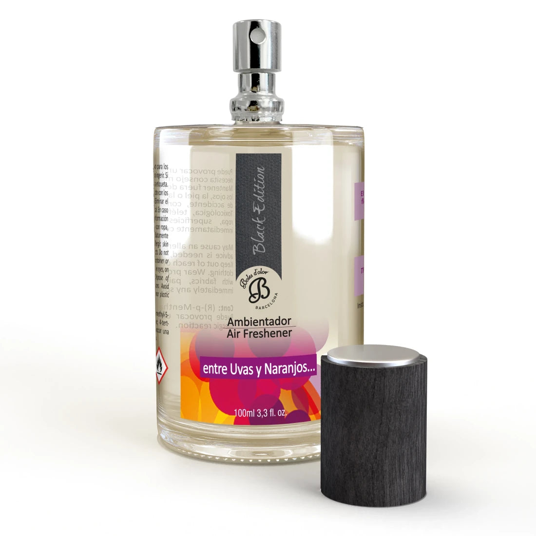Ambientador en spray 100 ml. Entre Uvas y Naranjos Black Edition Boles d'olor