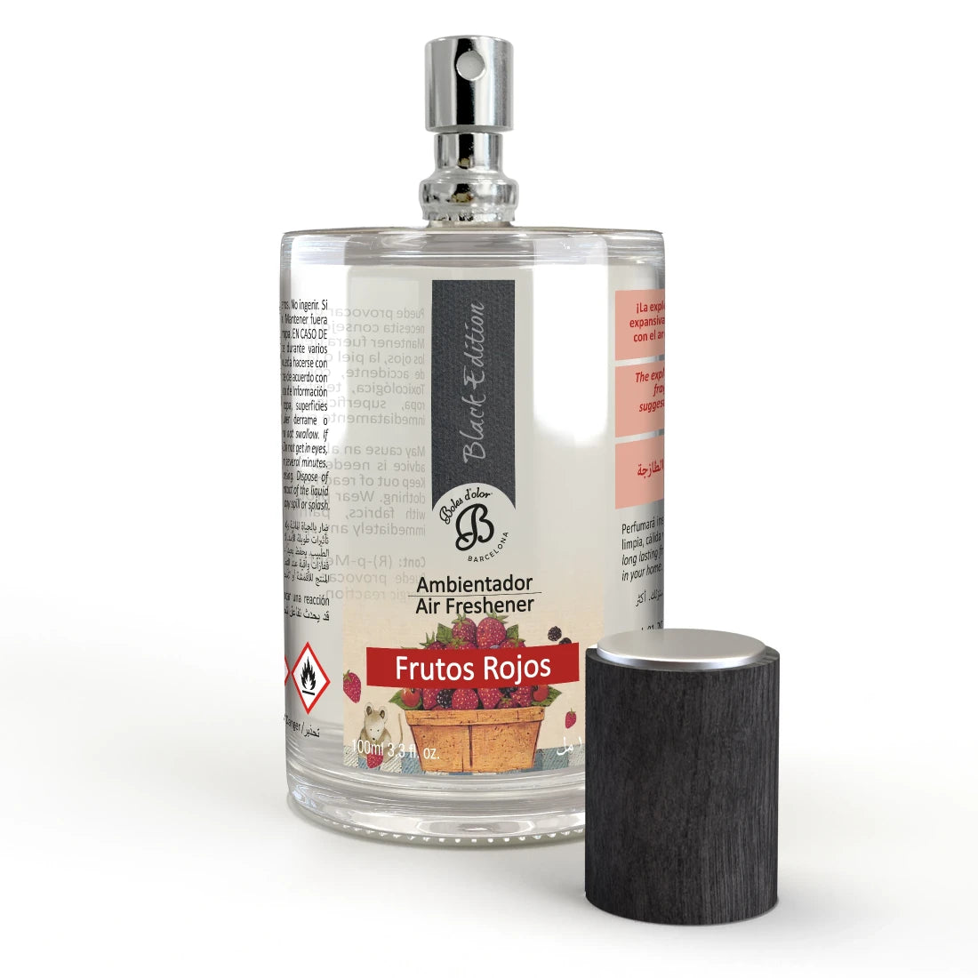 Ambientador en spray 100 ml. Frutos Rojos Black Edition Boles d'olor