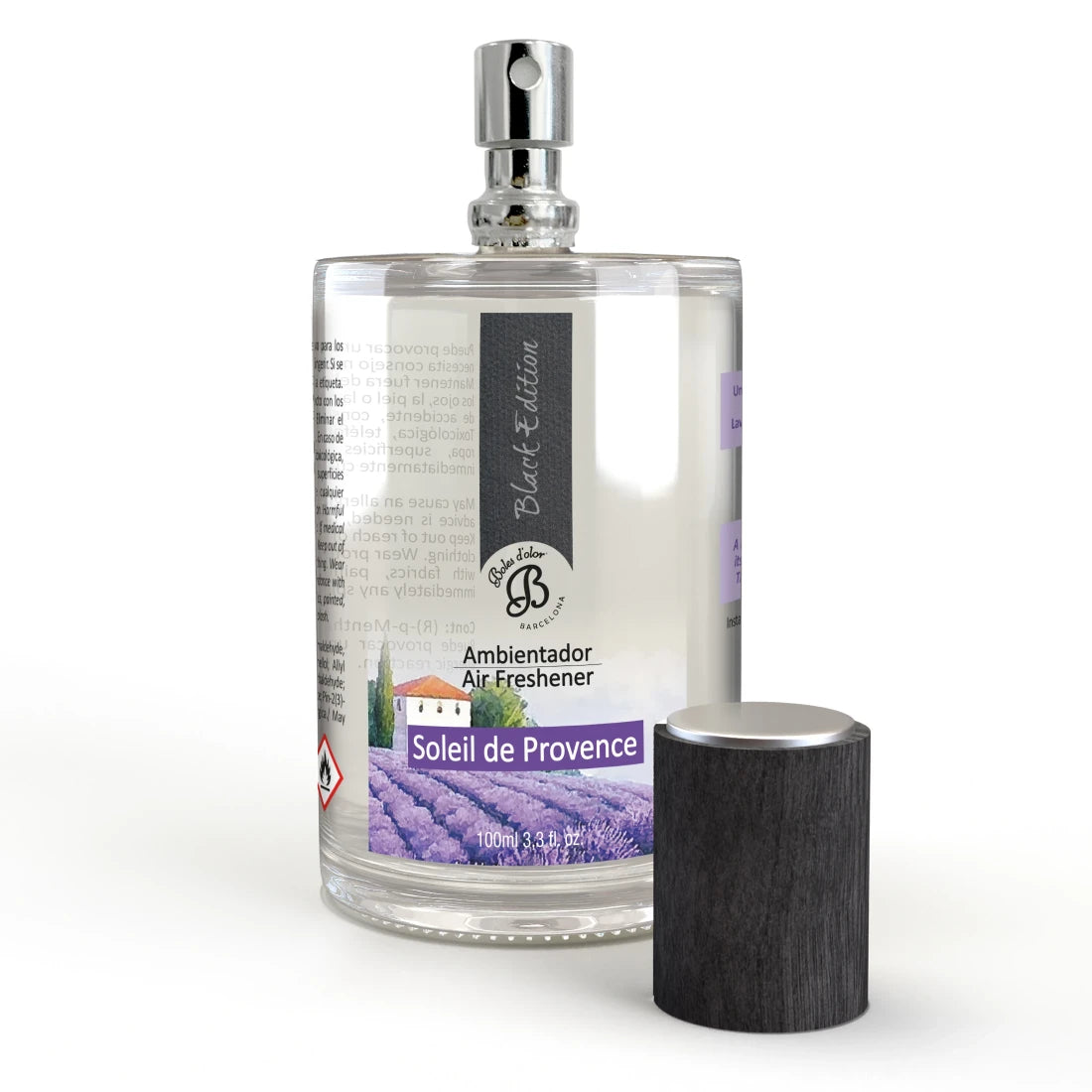 Ambientador en spray 100 ml. Soleil de Provence Black Edition Boles d'olor