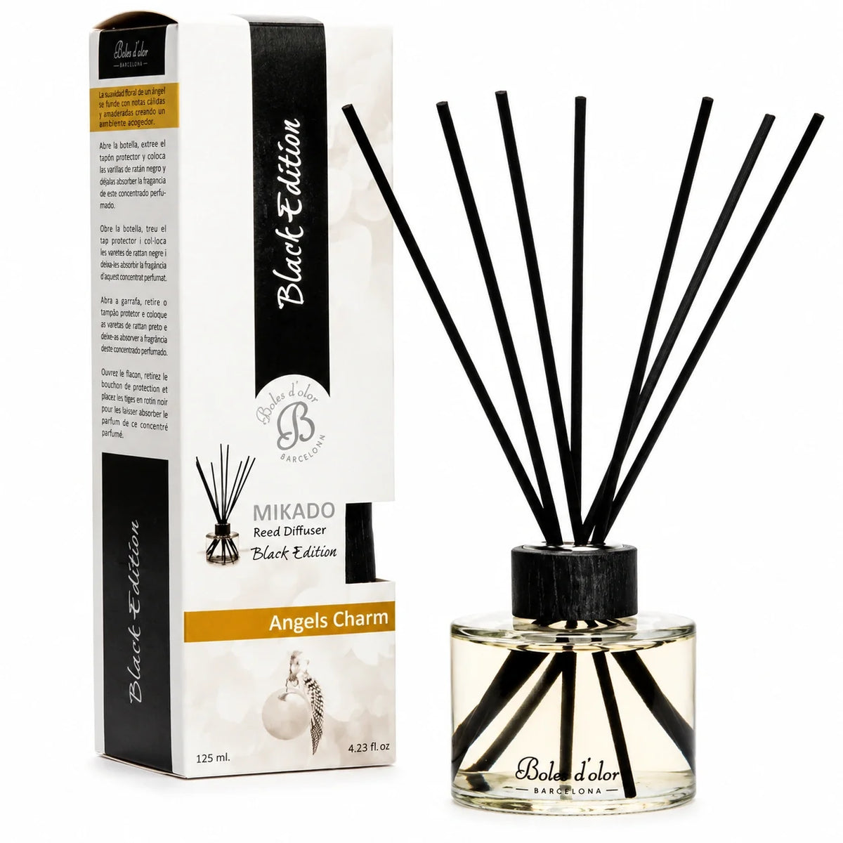 Angels Charm Mikado Black Edition 125 ml | Boles d'olor | Muebles Elbume