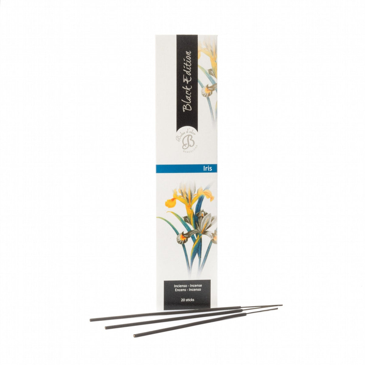 Iris Incienso Black Edition 20 varillas | Boles d'olor | Muebles Elbume