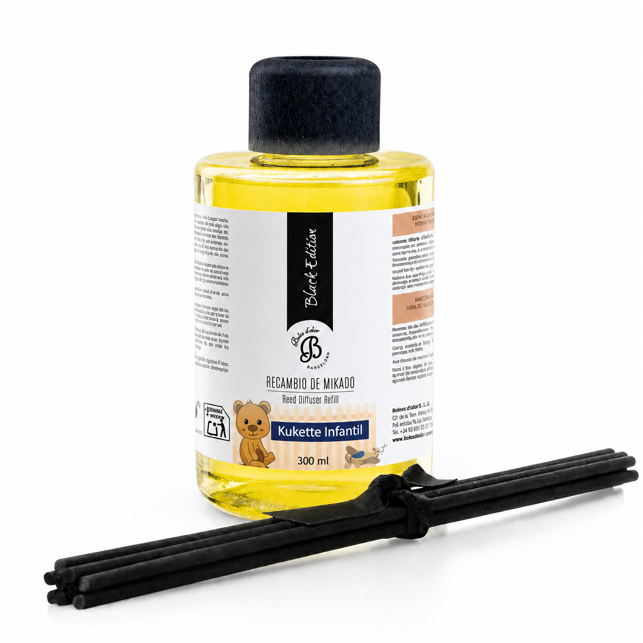 Infantil Kukette Recambio Mikado Black Edition 300 ml | Boles d'olor | Muebles Elbume