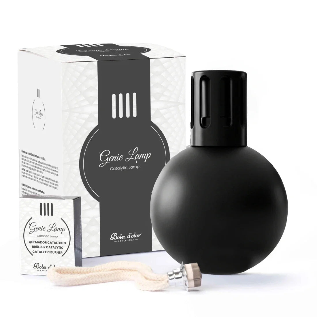 Genie Lamp Sphere Black - lámpara catalítica Boles d'olor