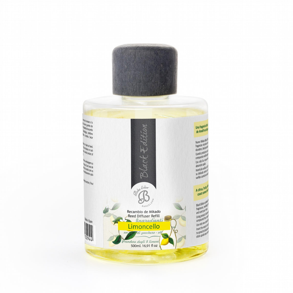 Limoncello Recambio Mikado Black Edition 500 ml | Boles d'olor | Muebles Elbume