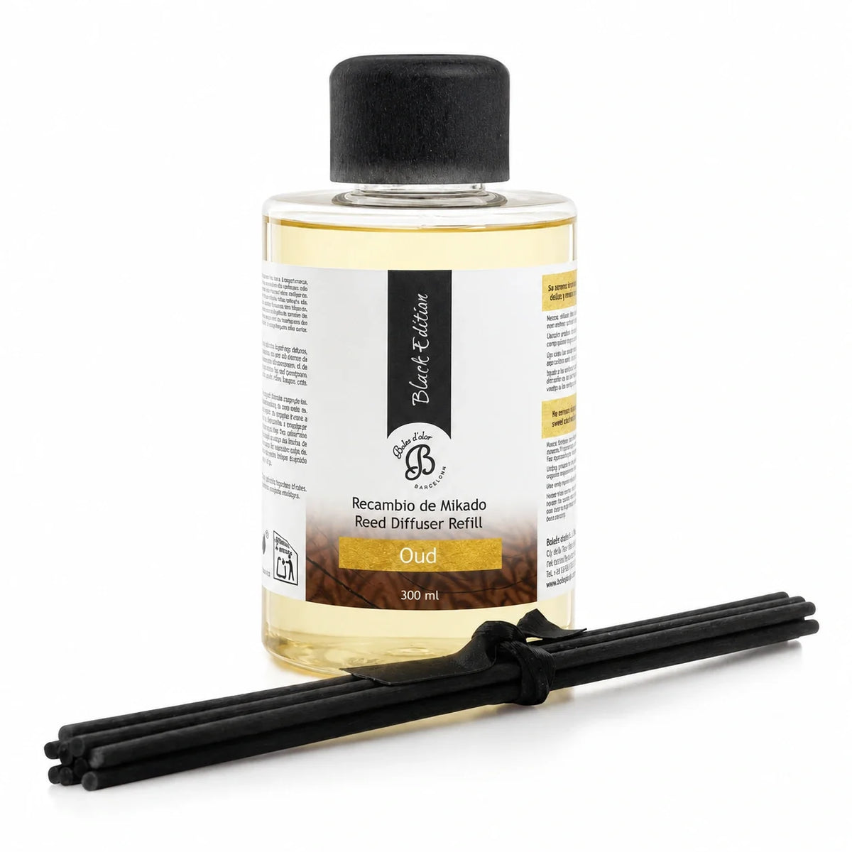 Oud Recambio Mikado Black Edition 300 ml | Boles d'olor | Muebles Elbume