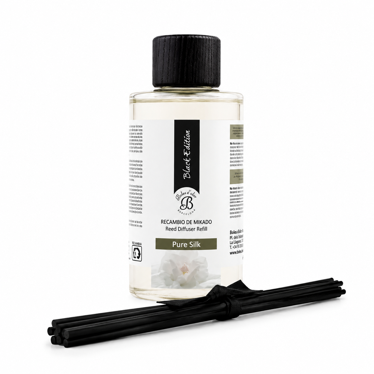 Pure Silk Recambio Mikado Black Edition 200 ml | Boles d'olor | Muebles Elbume