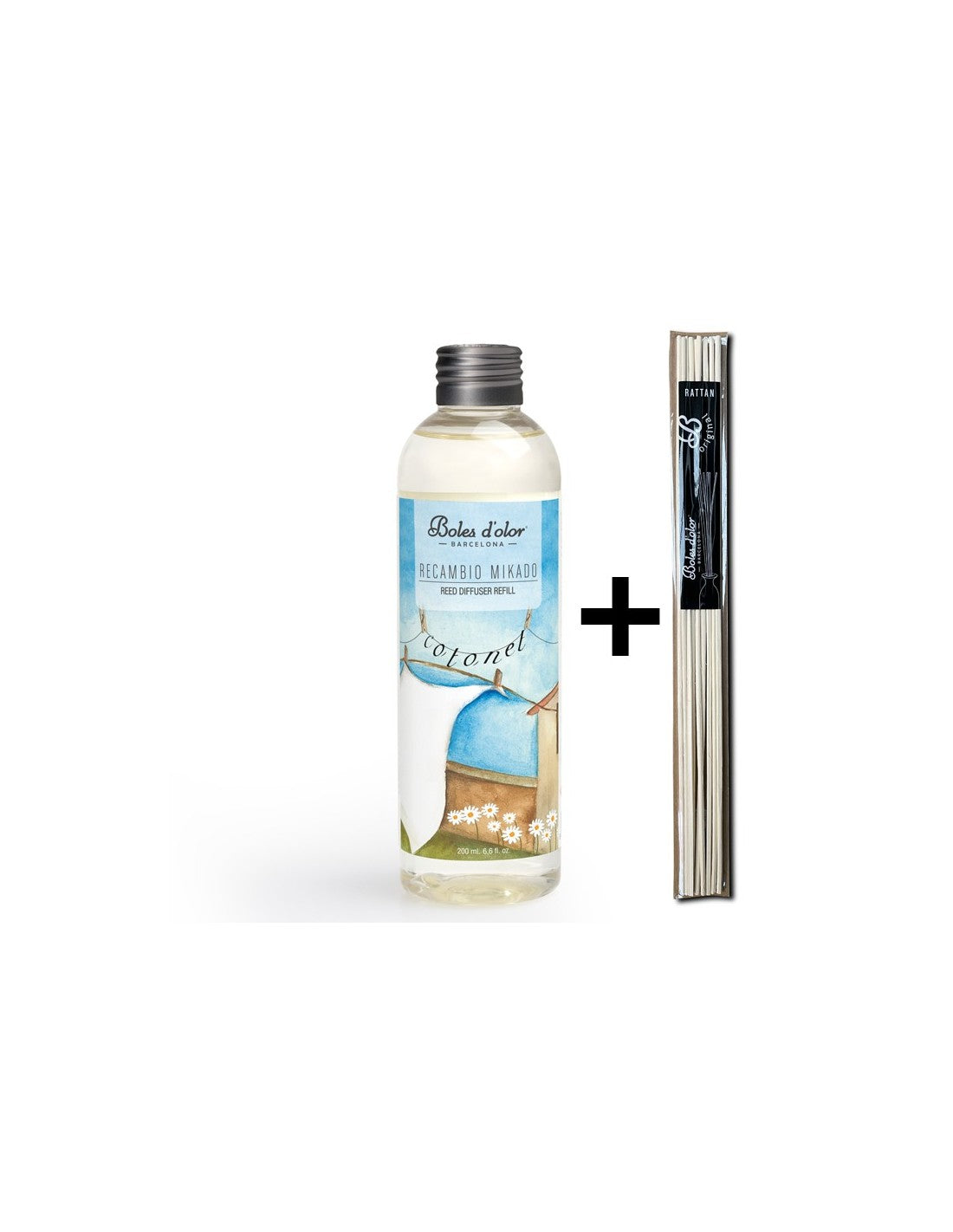 Cotonet Recambio Mikado Ambients 200 ml con varillas | Boles d'olor | Muebles Elbume