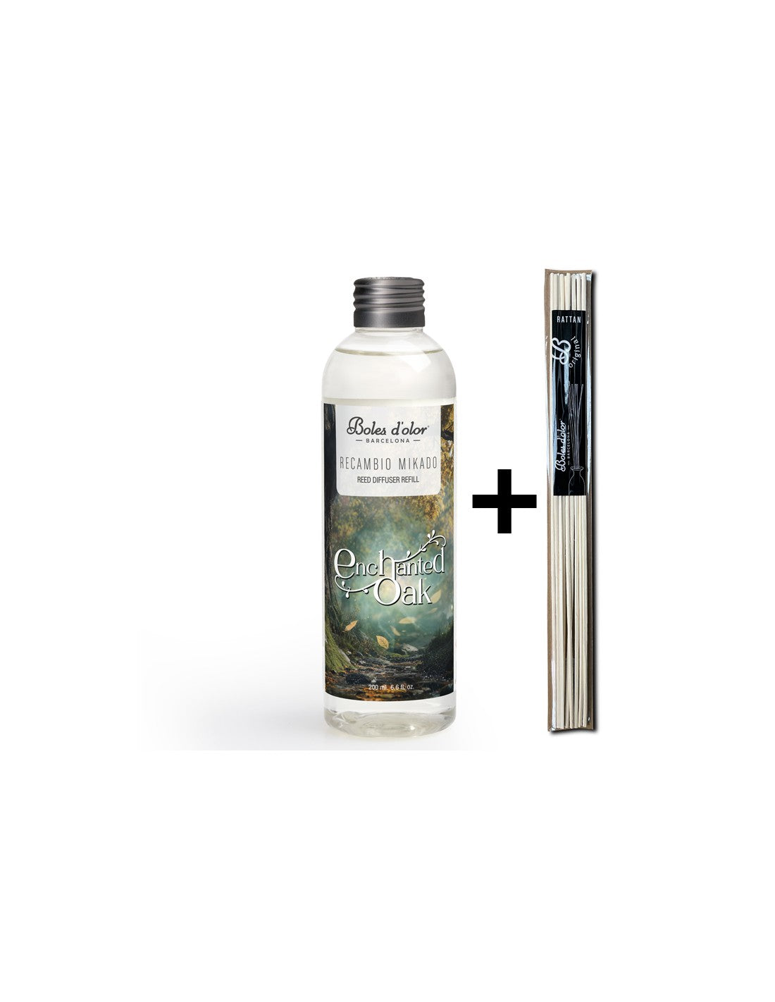 Enchanted Oak Recambio Mikado Ambients 200 ml con varillas | Boles d'olor | Muebles Elbume