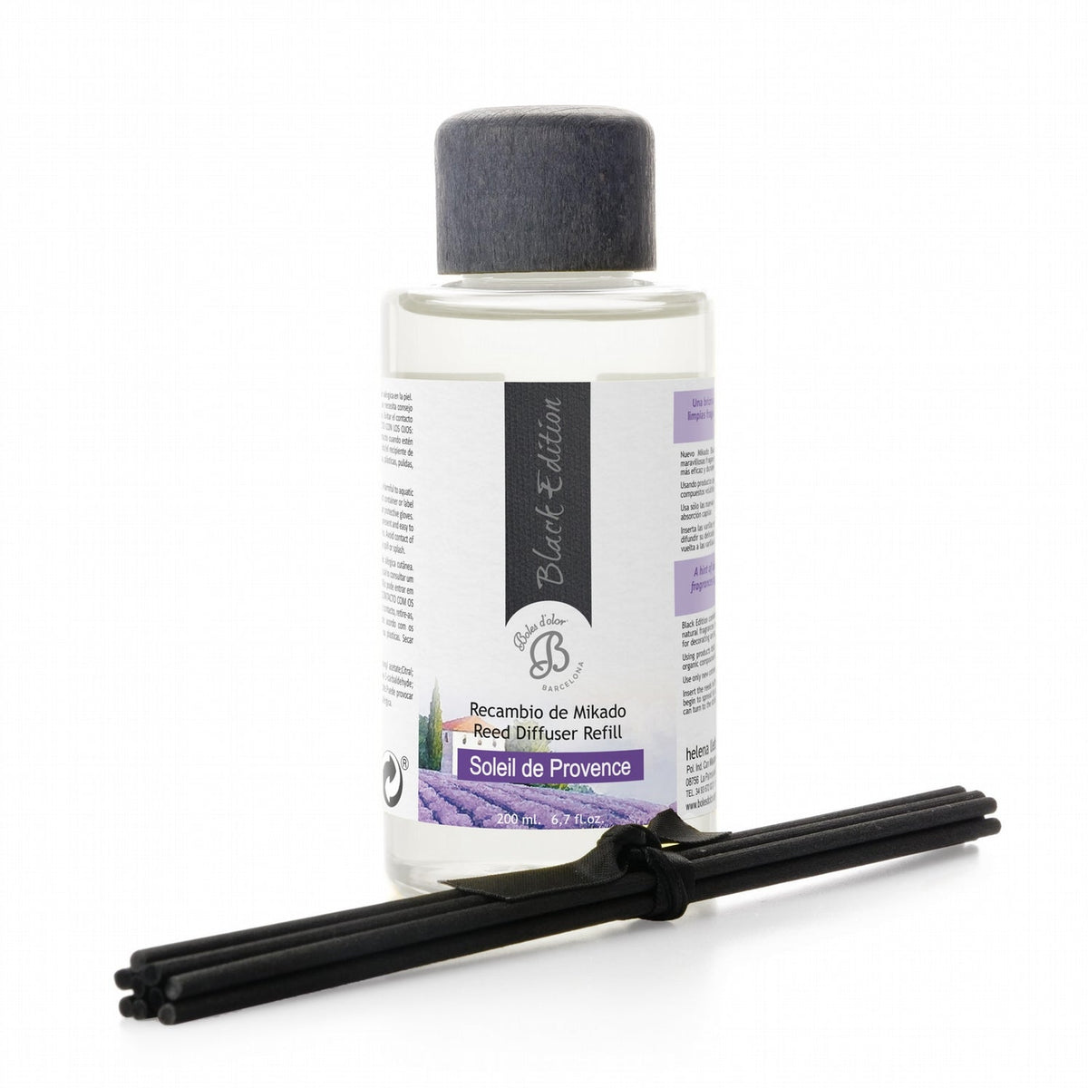 Soleil de Provence Recambio Mikado Black Edition 200 ml | Boles d'olor | Muebles Elbume