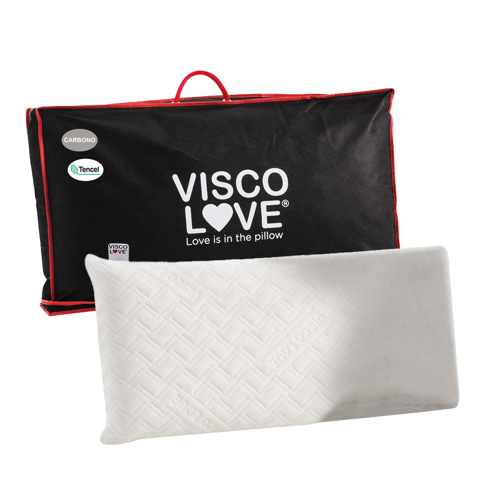 Almohada Visco Love Carbono Tencel con bolsa de transporte