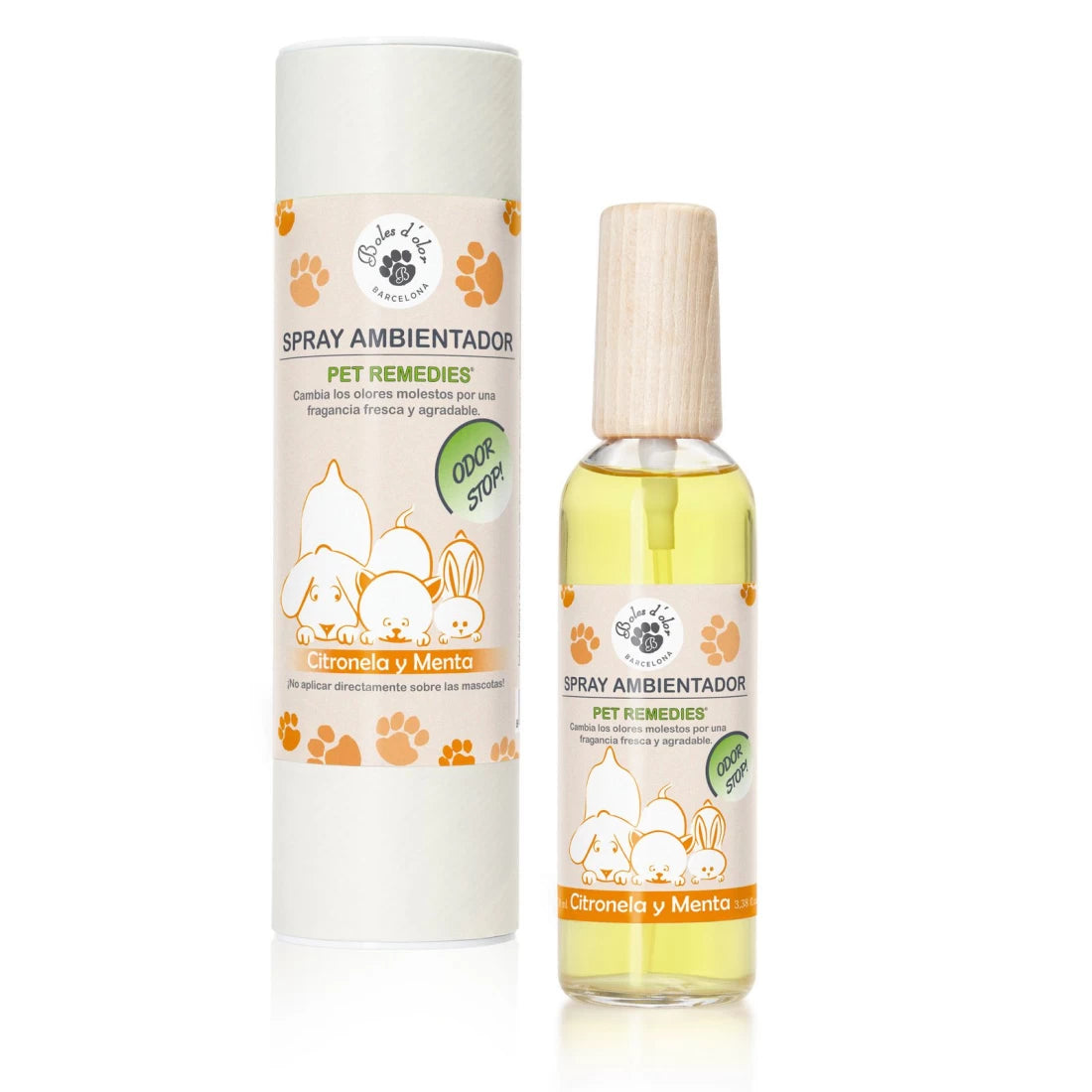 Ambientador en spray 100 ml. Citronela y Menta Pet Remedies Boles d'olor