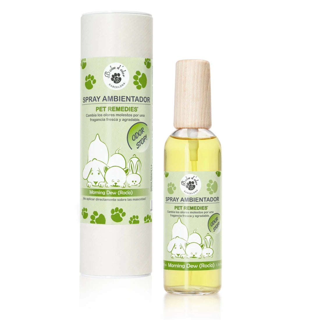 Ambientador en spray 100 ml. Morning Dew Pet Remedies Boles d'olor