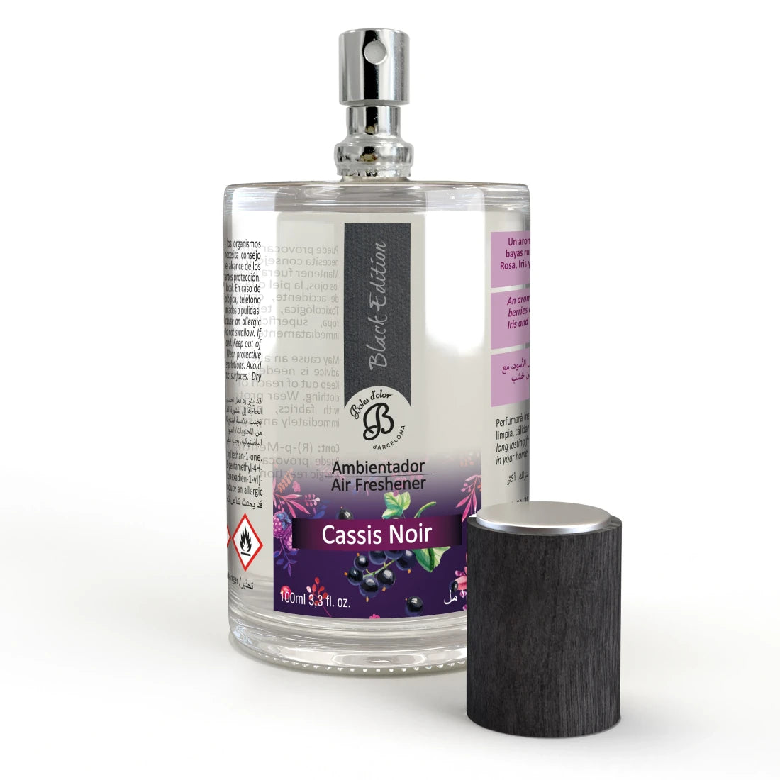 Ambientador en spray 100 ml. Cassis Noir Black Edition Boles d'olor