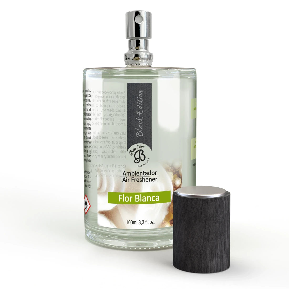 Ambientador en spray 100 ml. Flor Blanca Black Edition Boles d'olor