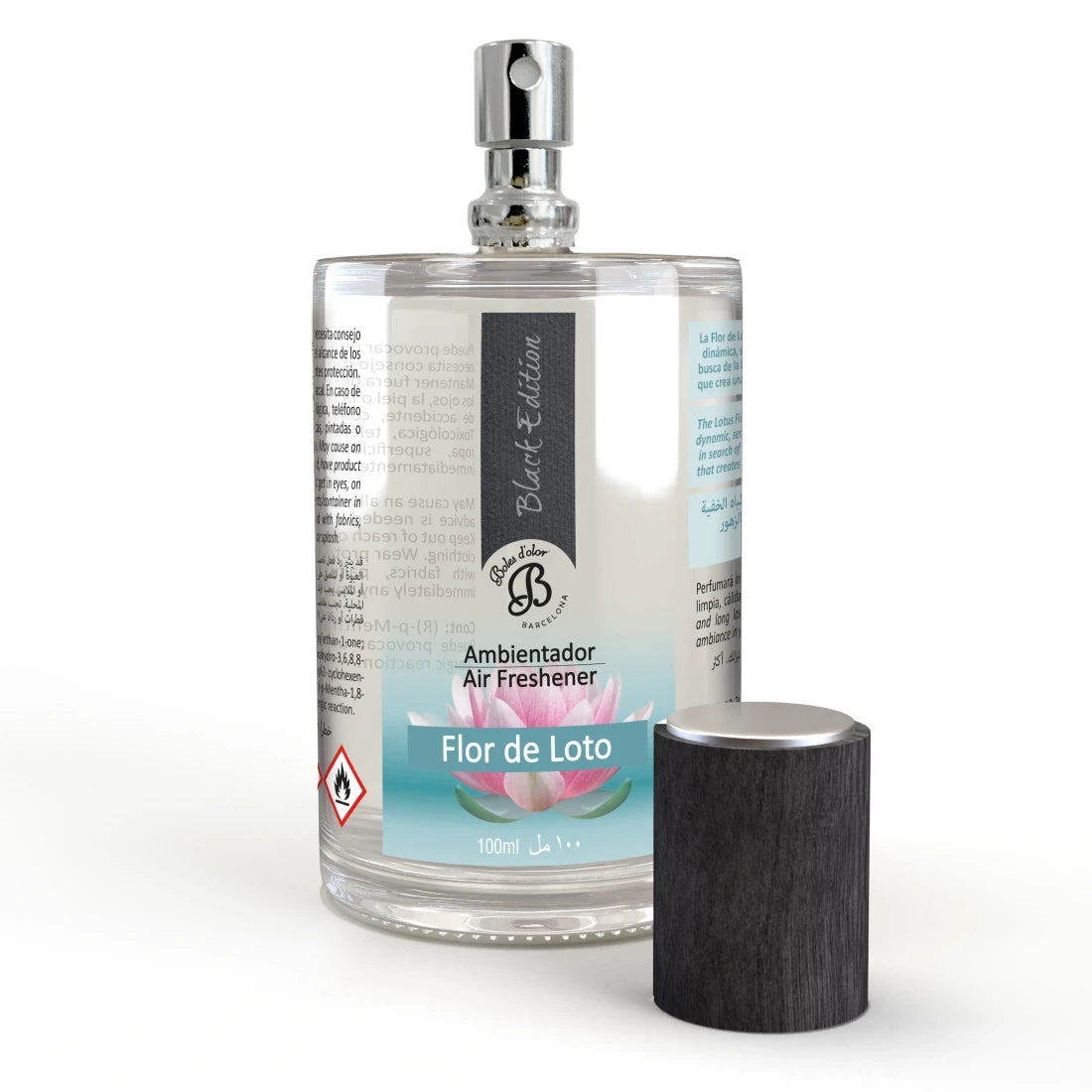Ambientador en spray 100 ml. Flor de Loto Black Edition Boles d'olor