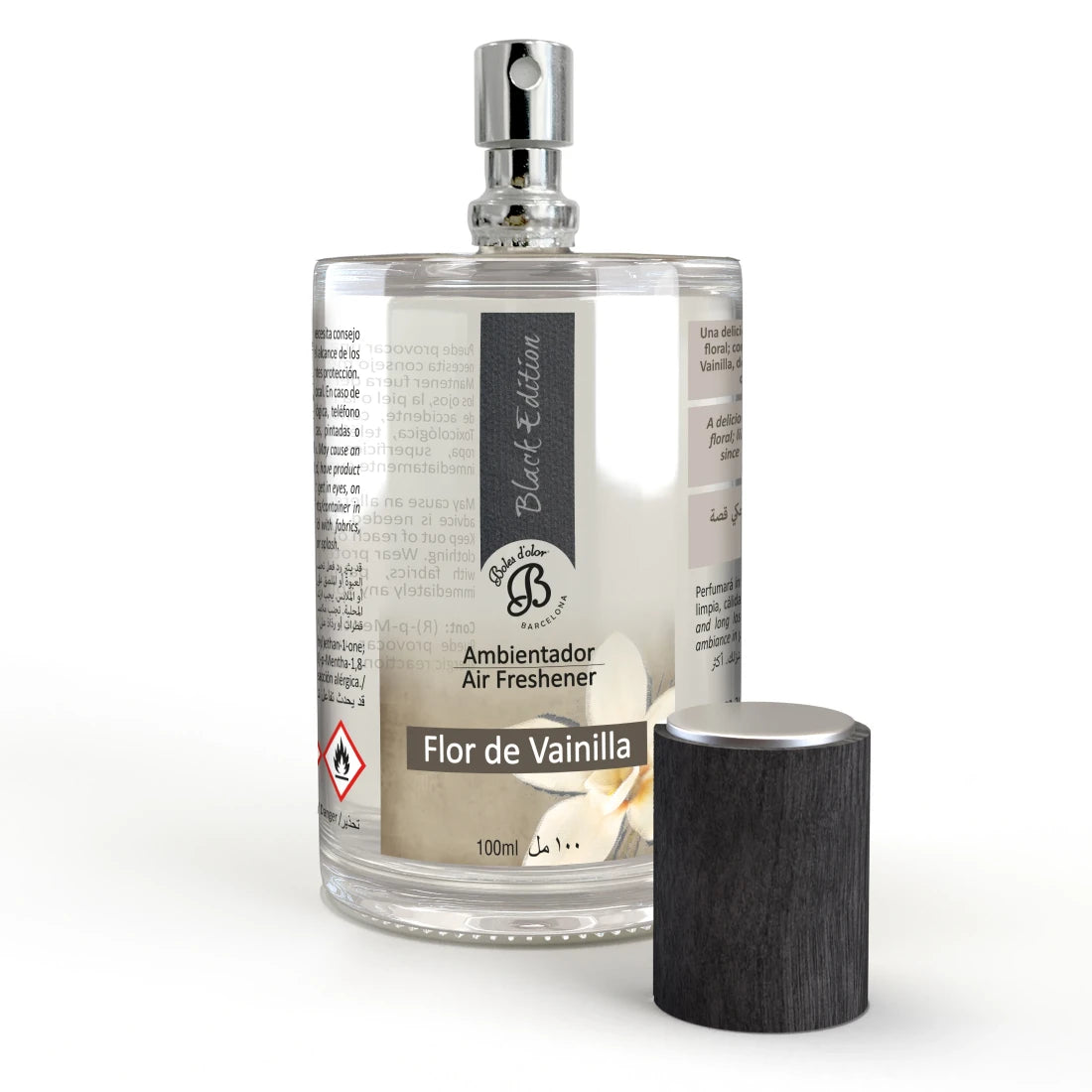 Ambientador en spray 100 ml. Flor de Vainilla Black Edition Boles d'olor