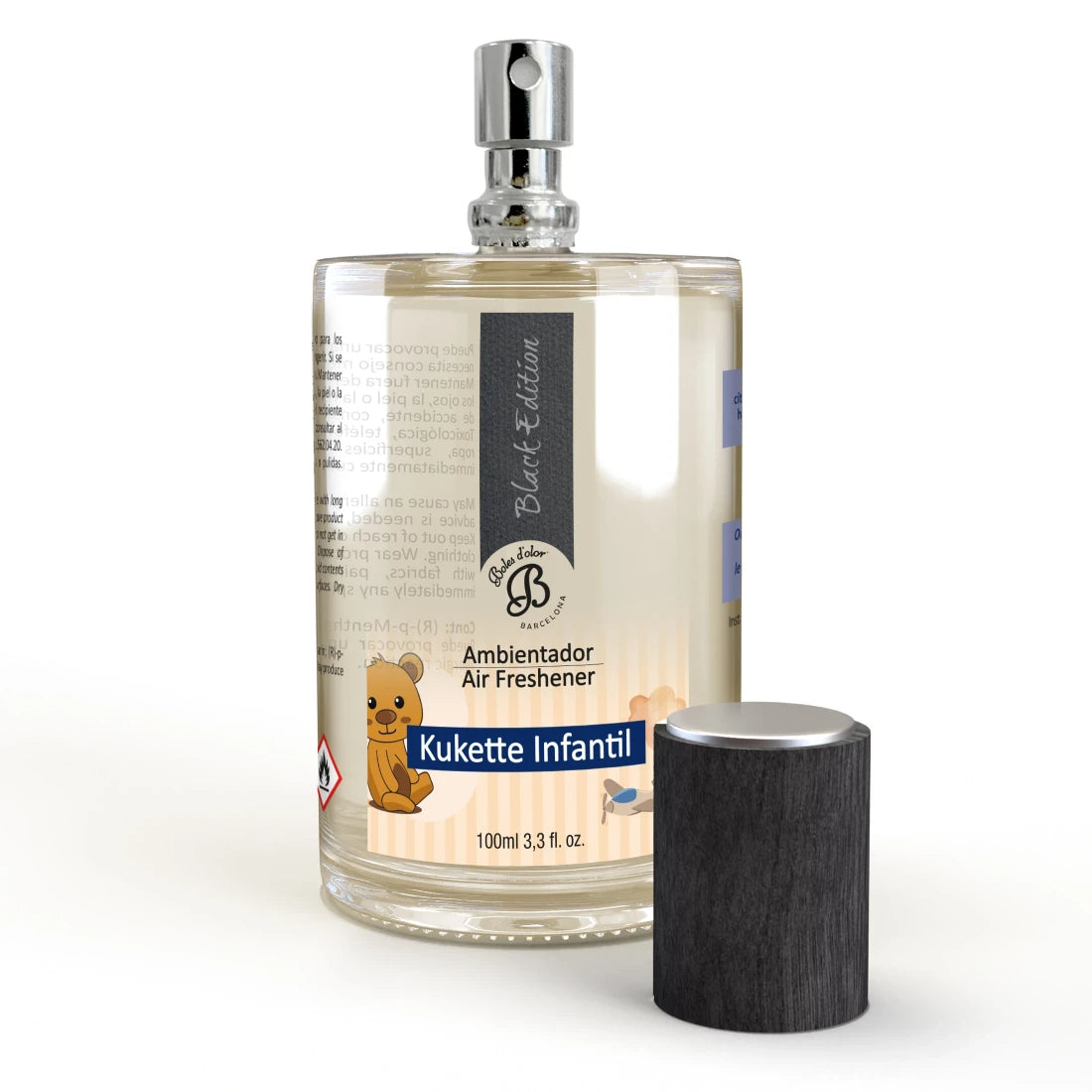 Ambientador en spray 100 ml. Infantil Kukette Black Edition Boles d'olor