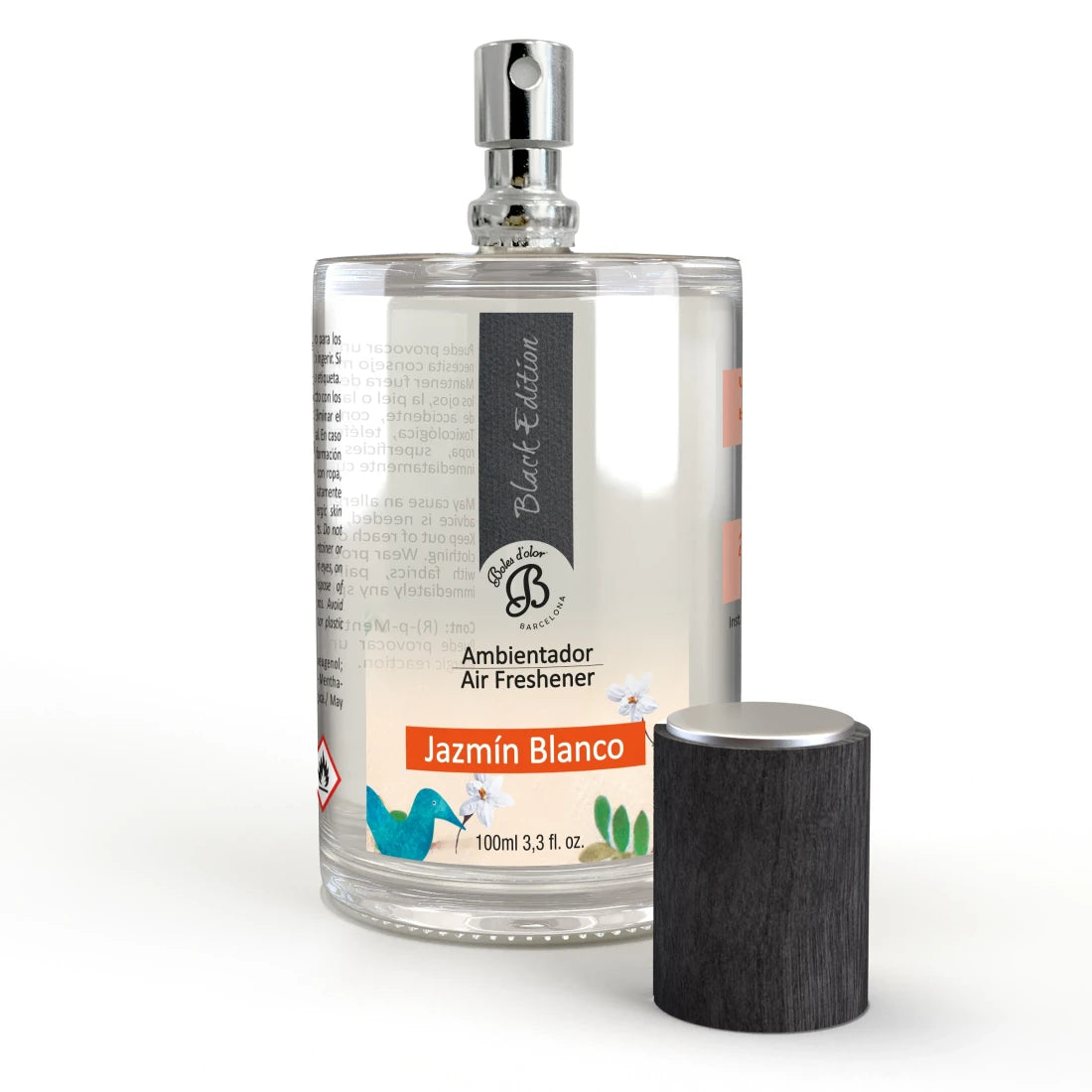 Ambientador en spray 100 ml. Jazmín Blanco Black Edition Boles d'olor