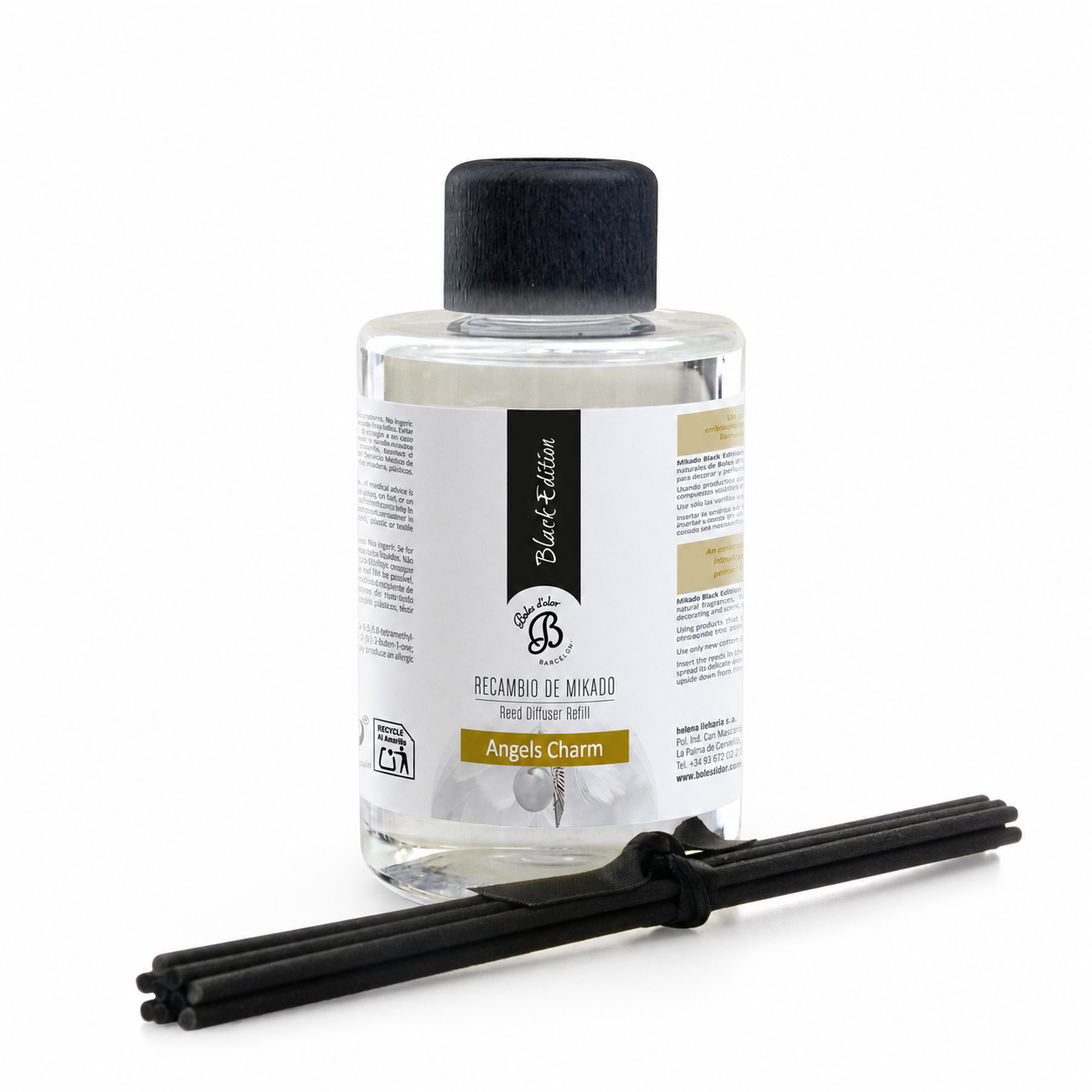 Angels Charm Recambio Mikado Black Edition 300 ml | Boles d'olor | Muebles Elbume