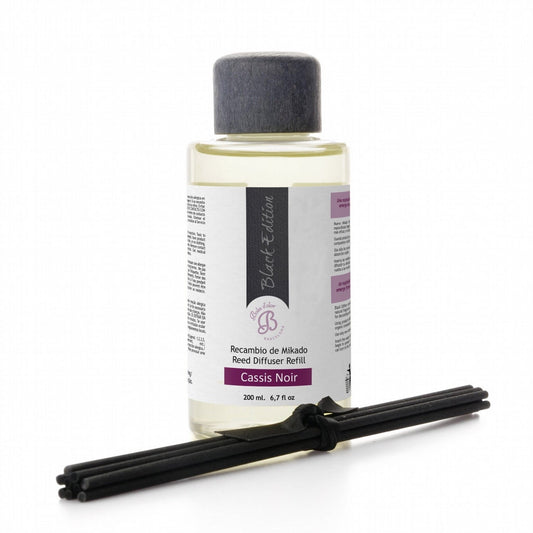 cassis-noir Recambio Mikado Black Edition 200 ml | Boles d'olor | Muebles Elbume