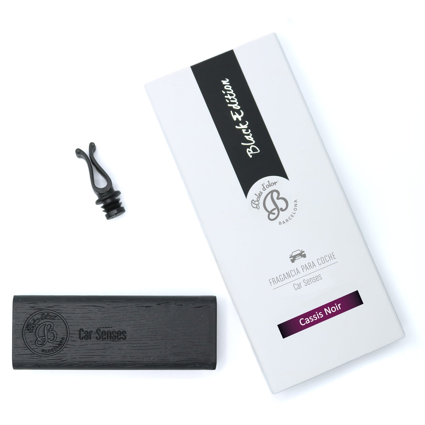 Cassis Noir Ambientador de coche Car Senses Black Edition | Boles d'olor | Muebles Elbume