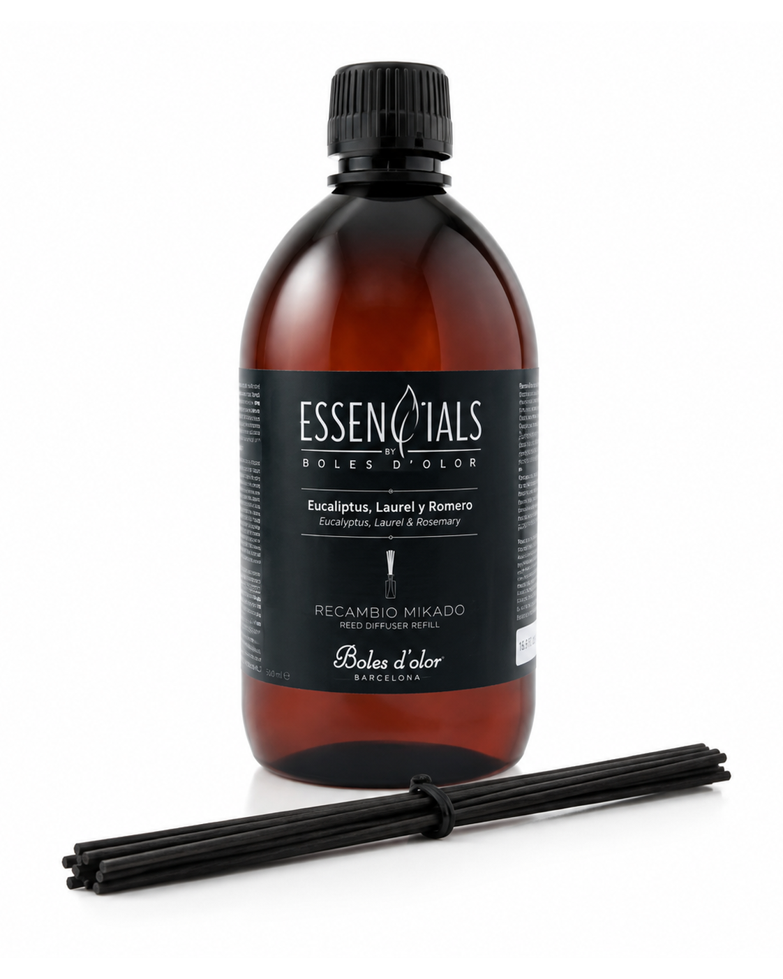 Eucaliptus, Laurel y Romero Recambio Mikado Essencials 500 ml | Boles d'olor | Muebles Elbume