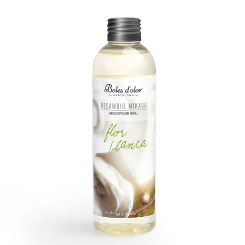 Flor Blanca Recambio De Mikado 200 Ml | Boles d'olor | Muebles Elbume