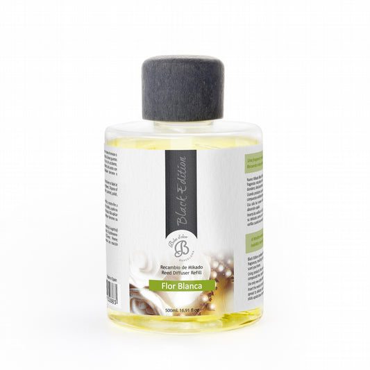 Flor Blanca Recambio Mikado Black Edition 500 ml | Boles d'olor | Muebles Elbume