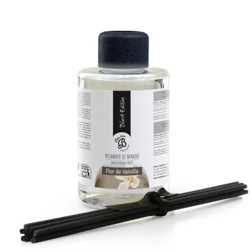 Flor de Vainilla Recambio Mikado Black Edition 300 Ml | Boles d'olor | Muebles Elbume