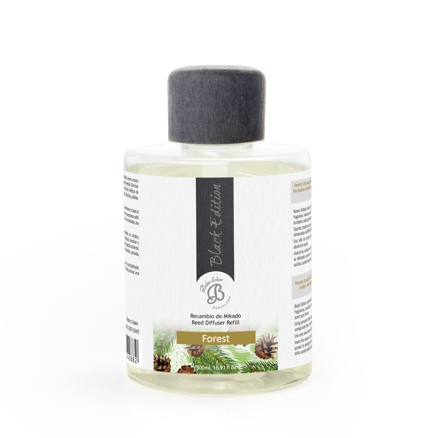 Forest Recambio Mikado Black Edition 500 ml | Boles d'olor | Muebles Elbume