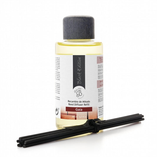 Gaia Recambio Mikado Black Edition 200 ml | Boles d'olor | Muebles Elbume