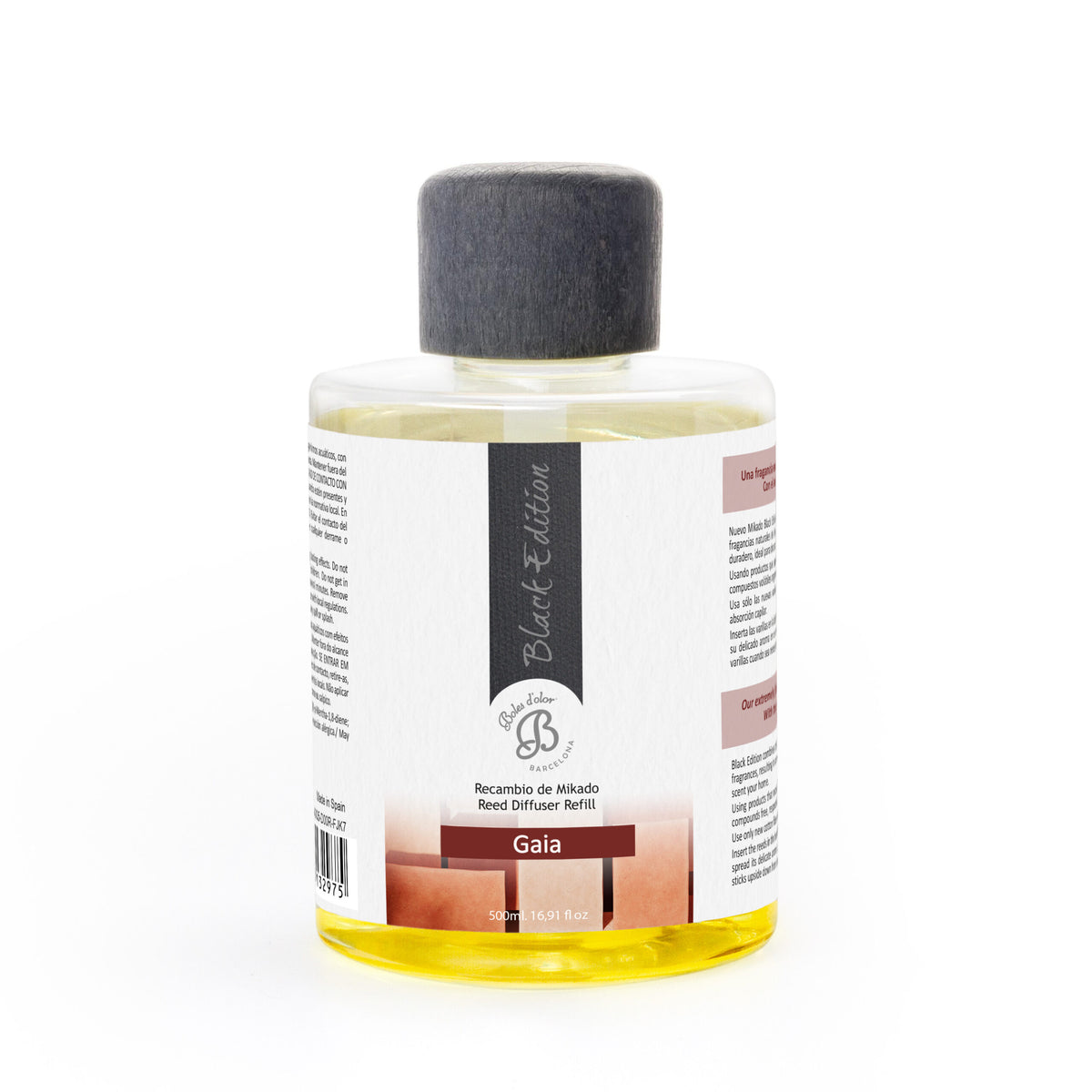 Gaia Recambio Mikado Black Edition 500 ml | Boles d'olor | Muebles Elbume