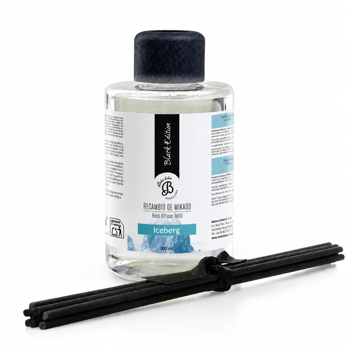 Iceberg Recambio Mikado Black Edition 300 ml | Boles d'olor | Muebles Elbume