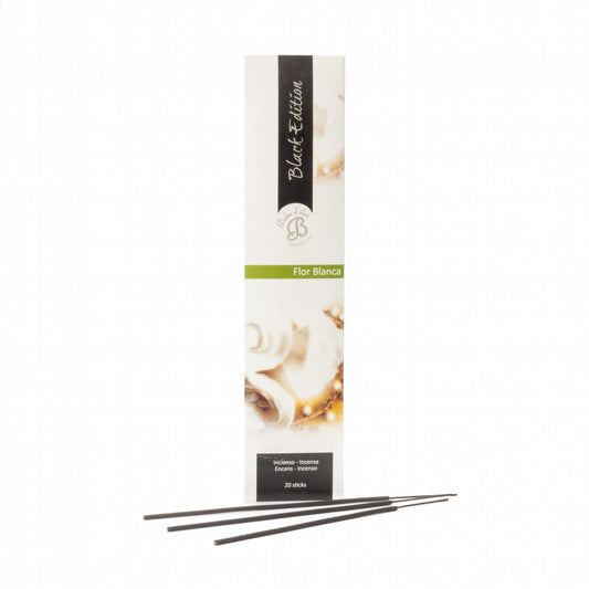 Flor Blanca Incienso Black Edition 20 varillas | Boles d'olor | Muebles Elbume