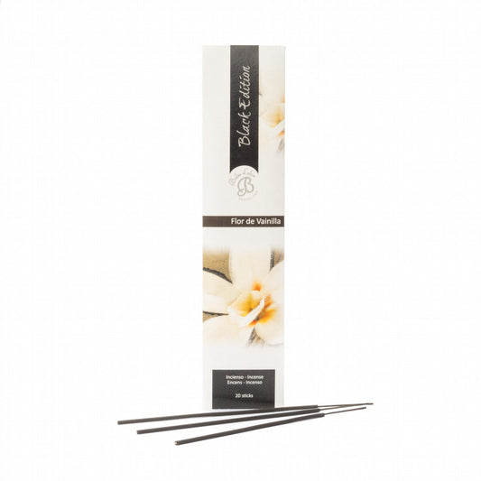 Flor de Vainilla Incienso Black Edition 20 varillas | Boles d'olor | Muebles Elbume