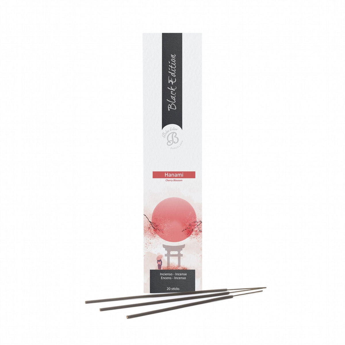 Hanami Incienso Black Edition 20 varillas | Boles d'olor | Muebles Elbume