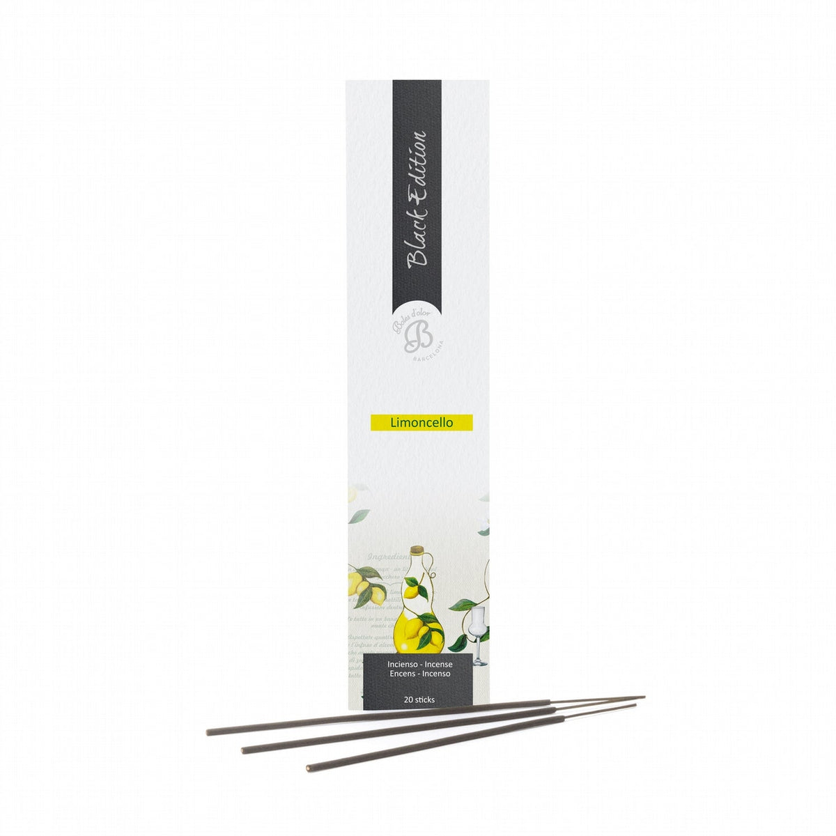 Limoncello Incienso Black Edition 20 varillas | Boles d'olor | Muebles Elbume