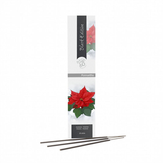 Poinsettia Incienso Black Edition 20 varillas | Boles d'olor | Muebles Elbume