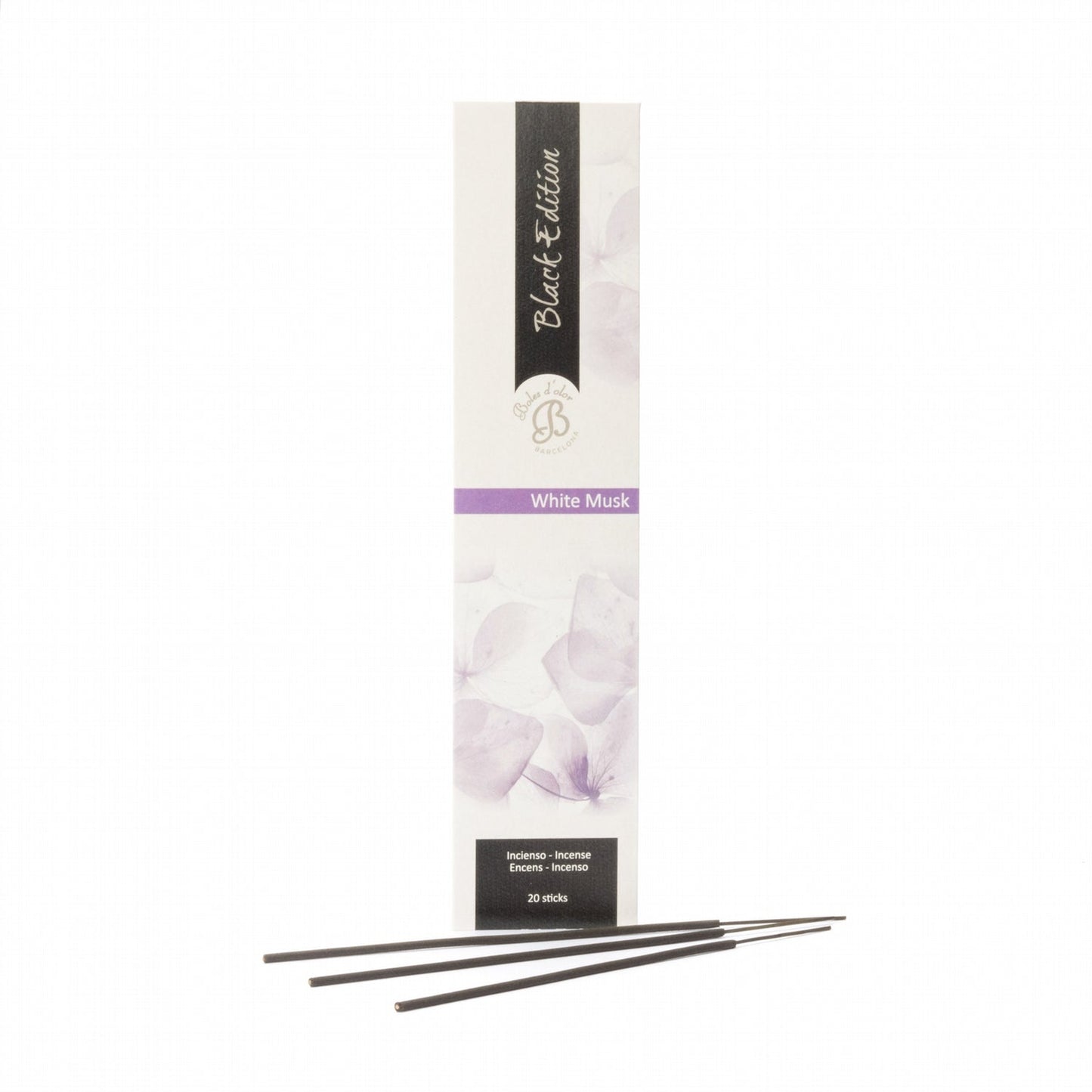 White Musk Incienso Black Edition 20 varillas | Boles d'olor | Muebles Elbume
