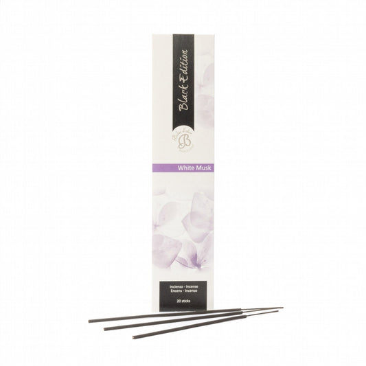 White Musk Incienso Black Edition 20 varillas | Boles d'olor | Muebles Elbume