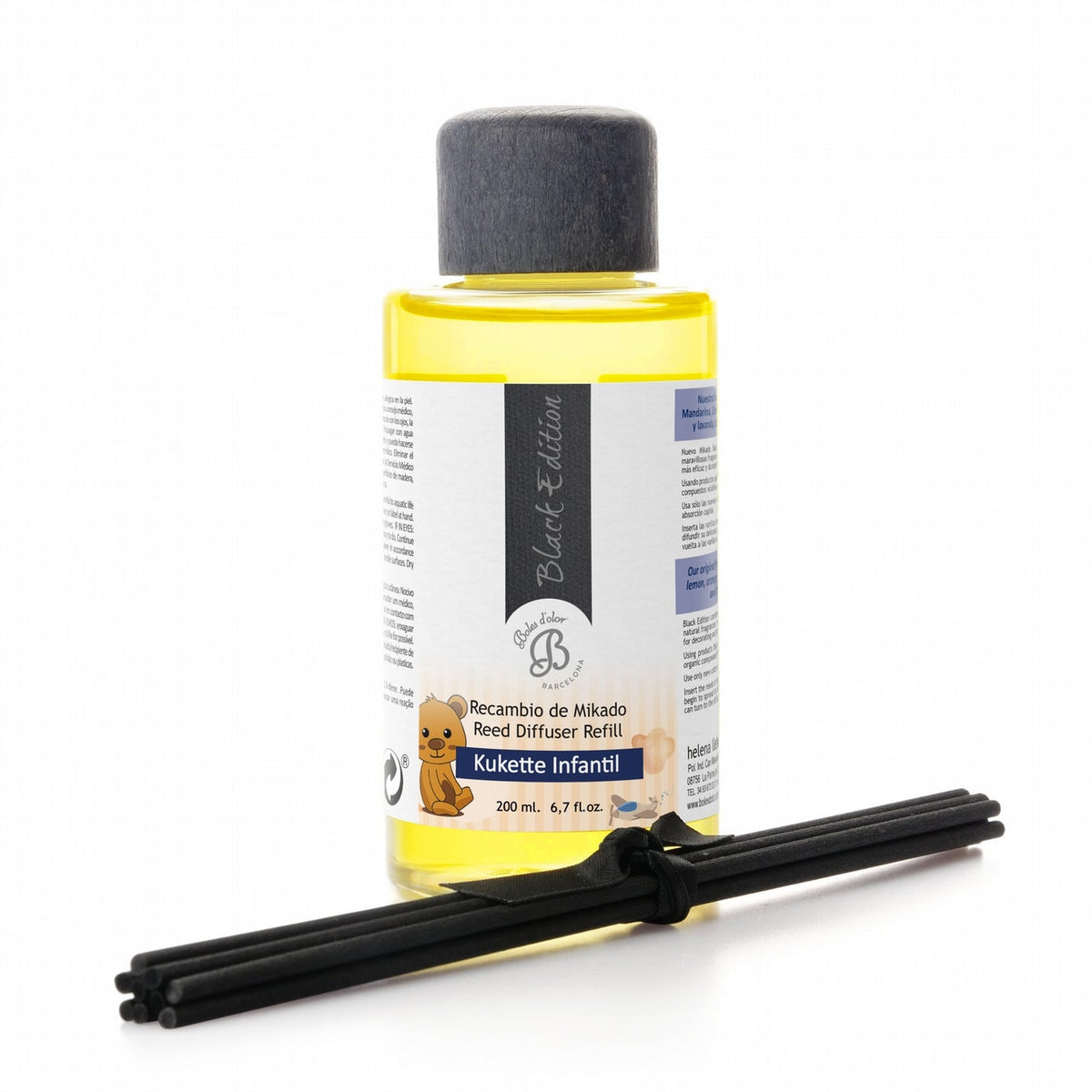 Infantil Kukette Recambio Mikado Black Edition 200 ml | Boles d'olor | Muebles Elbume