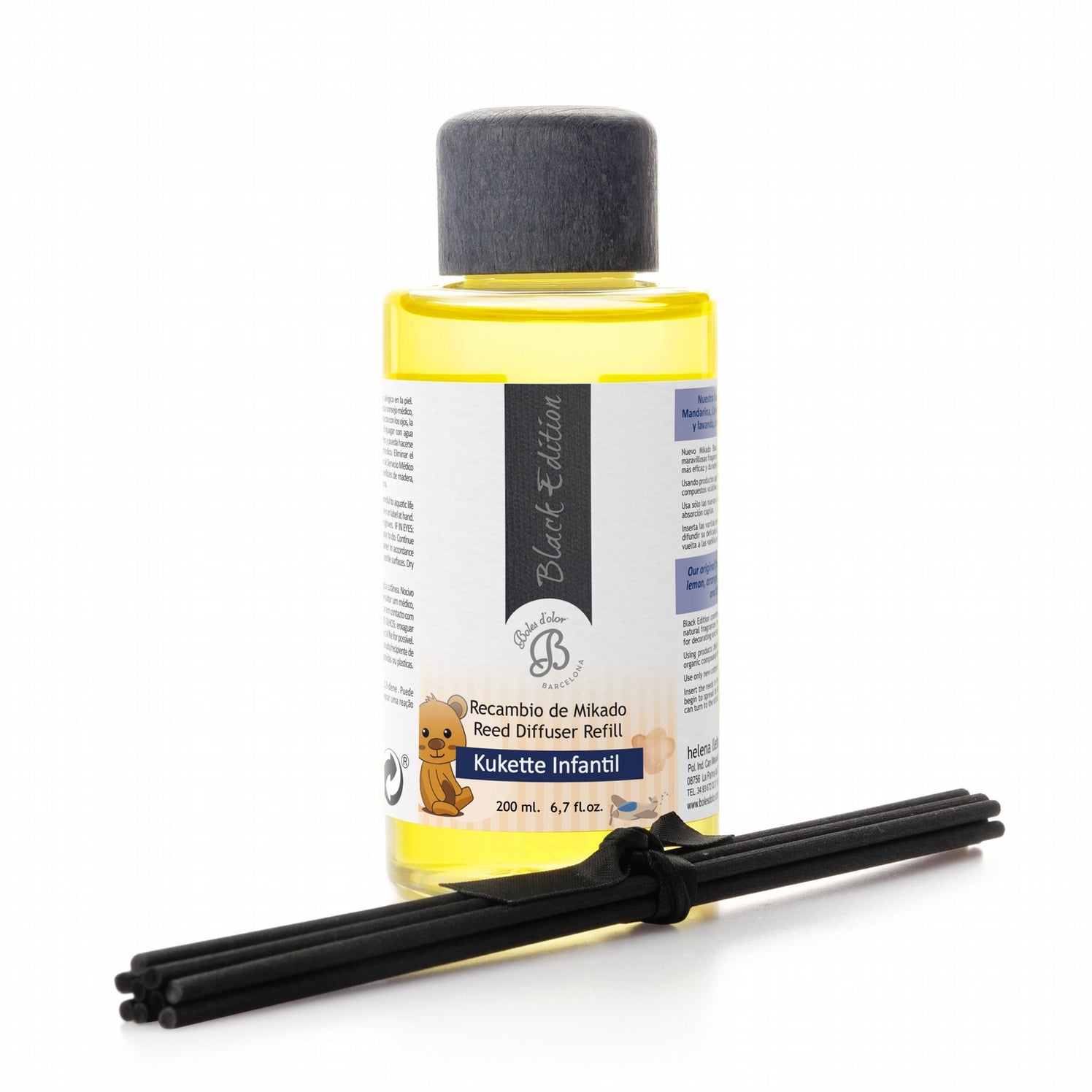 Infantil Kukette Recambio Mikado Black Edition 200 ml | Boles d'olor | Muebles Elbume