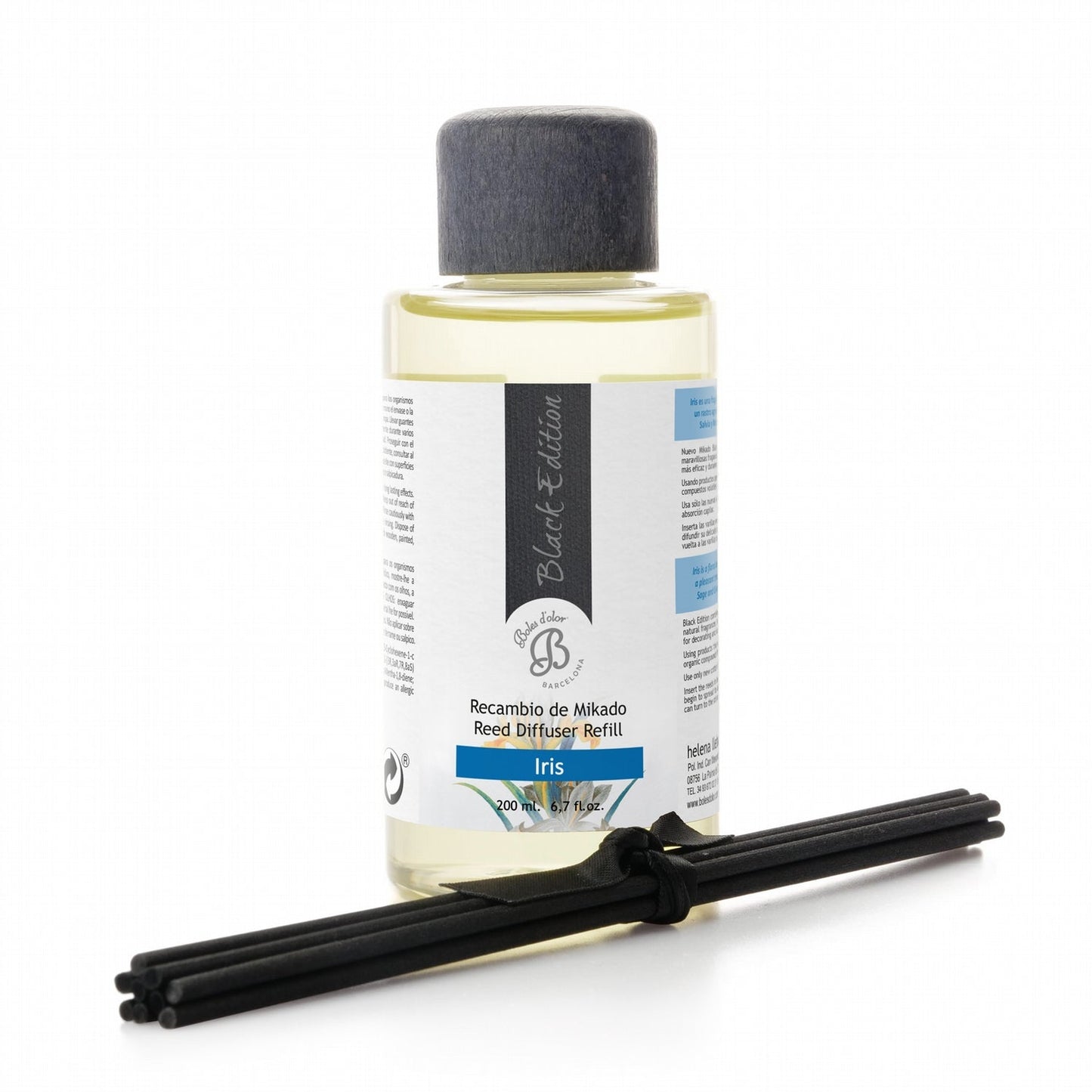 Iris Recambio Mikado Black Edition 200 ml | Boles d'olor | Muebles Elbume