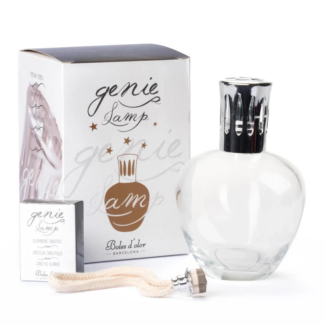 Lámpara catalítica Genie Lamp Elipse Transparente 430 ml