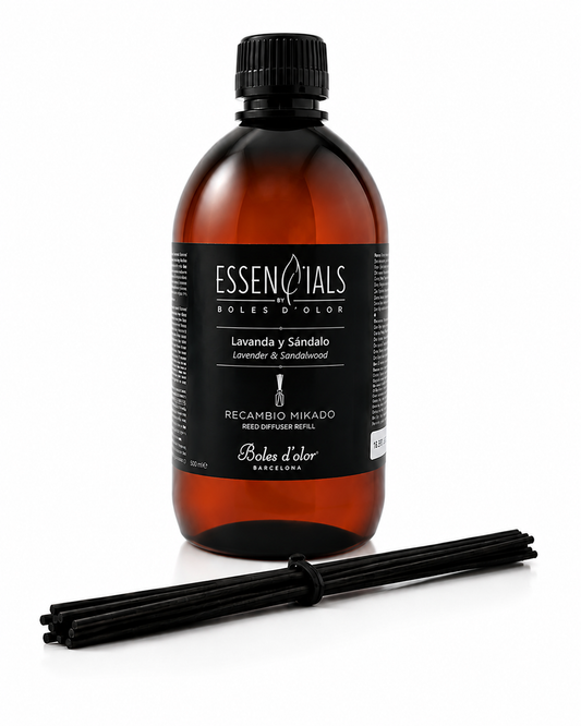 Lavanda y Sándalo Recambio Mikado Essencials 500 ml | Boles d'olor | Muebles Elbume