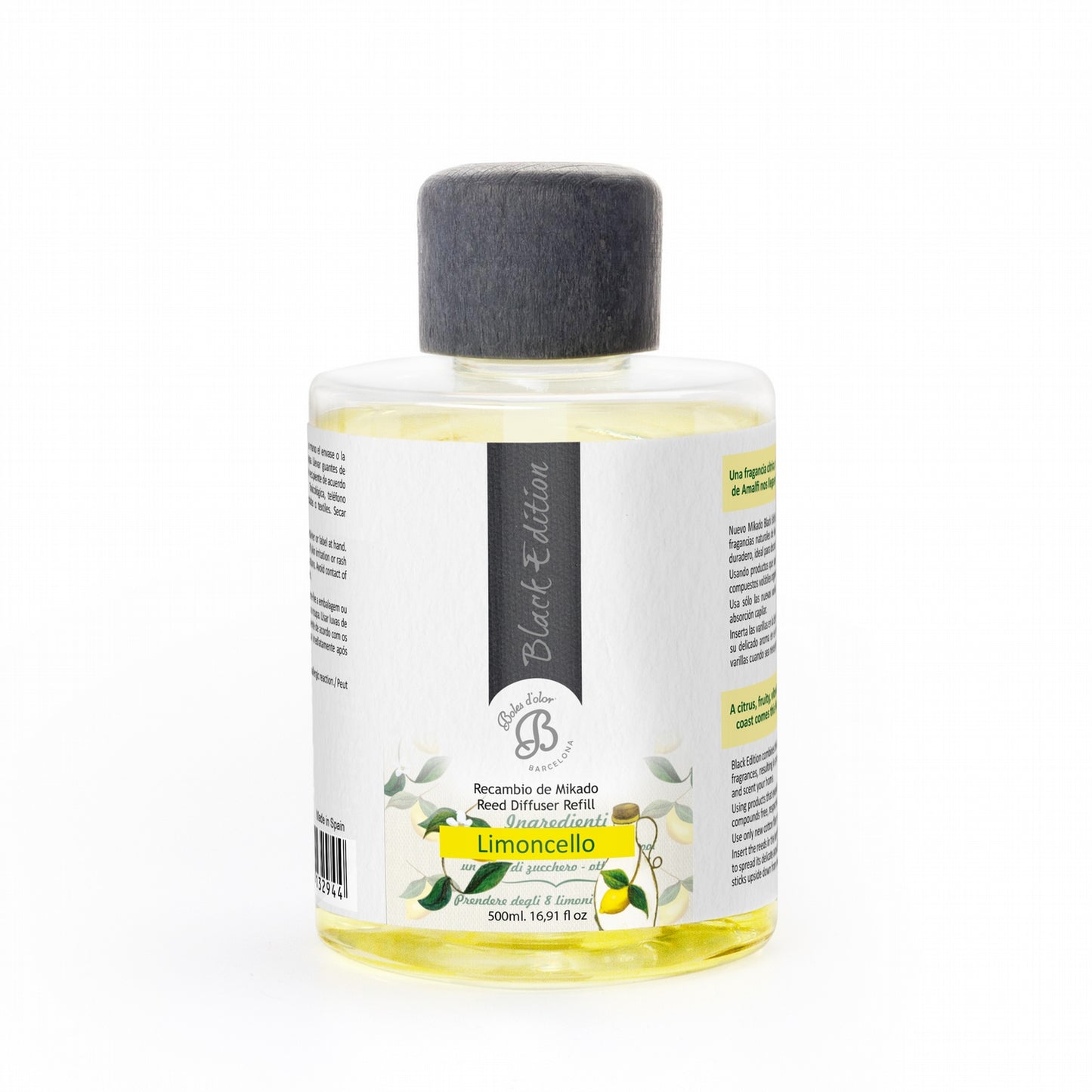 Limoncello Recambio Mikado Black Edition 500 ml | Boles d'olor | Muebles Elbume