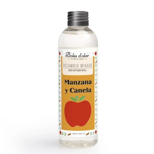 Manzana Y Canela Recambio De Mikado 200 Ml | Boles d'olor | Muebles Elbume
