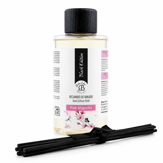Pink Magnolia Recambio Mikado Black Edition 300 ml | Boles d'olor | Muebles Elbume