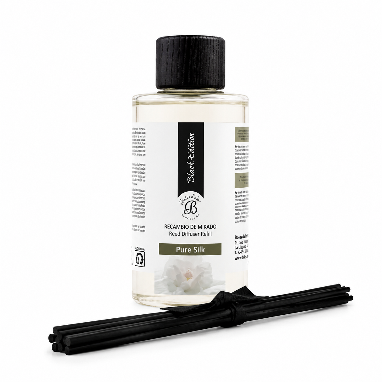 Pure Silk Recambio Mikado Black Edition 200 ml | Boles d'olor | Muebles Elbume