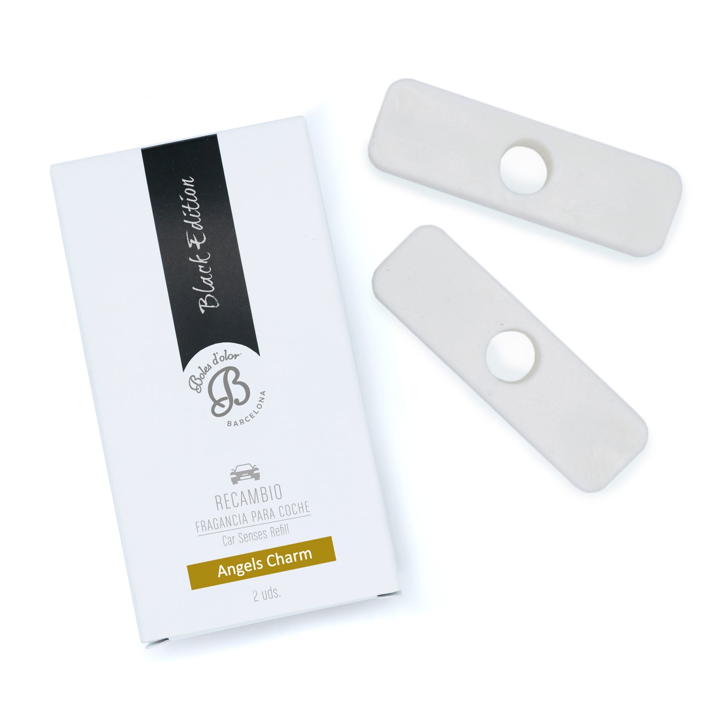 Angels Charm Recambio Car Senses Black Edition 2 unidades | Boles d'olor | Muebles Elbume